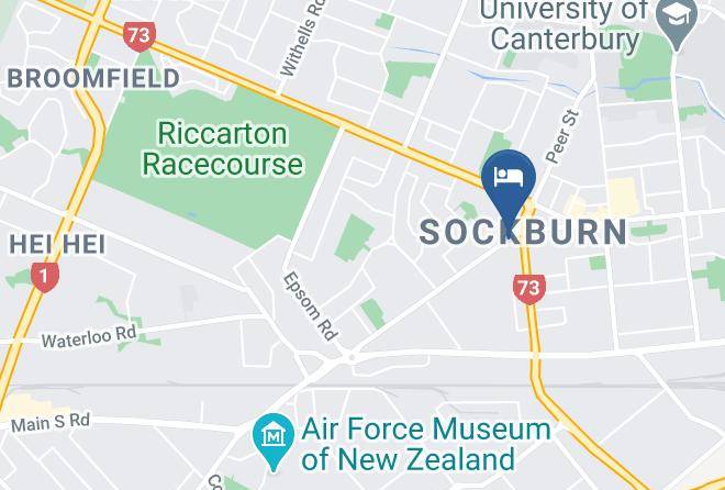 Christchurch - Bush Inn Court Motel Maps