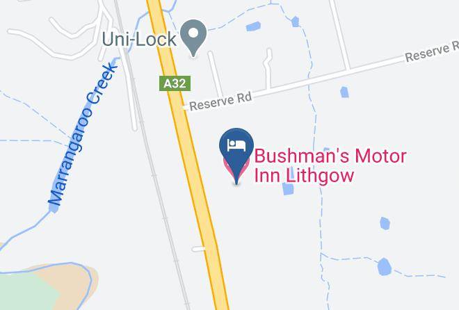 Lithgow - Bushman's Motor Inn Lithgow Maps