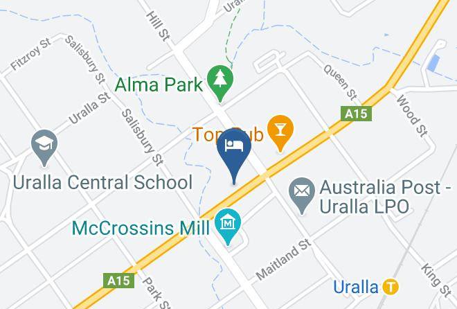 Uralla - Bushranger Motor Inn Maps
