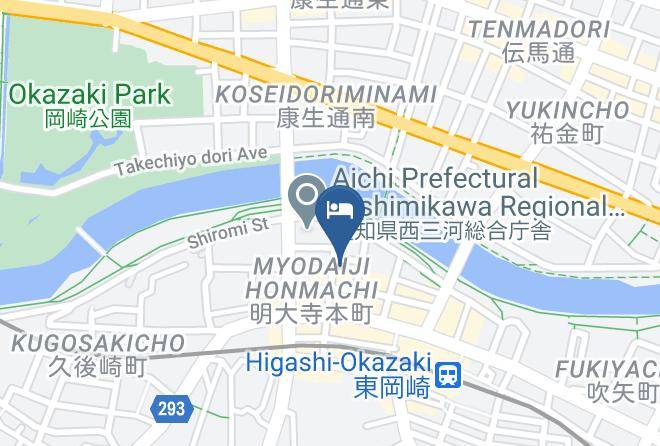 Okazaki City - Business Harunoya Hotel Maps