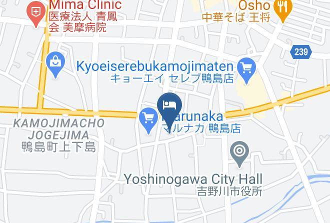 Yoshinogawa City - Business Hotel Access Kamojima Maps