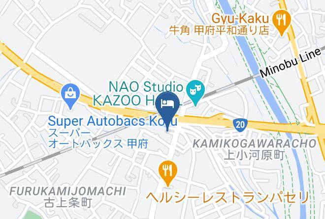Kofu City - Business Hotel Aikawa Maps