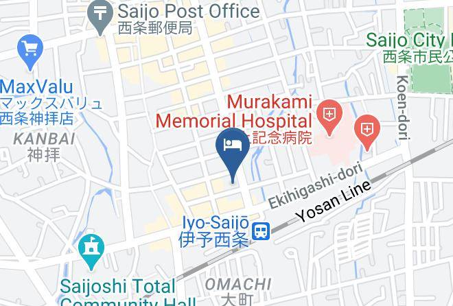 Saijo City - Business Hotel Annex Akaneya Maps
