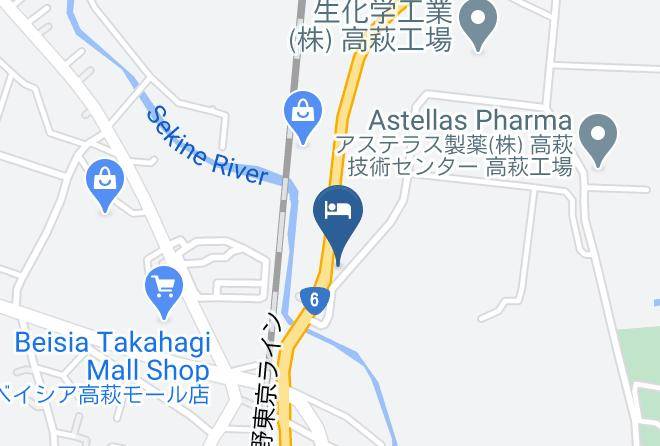 Takahagi City - Business Hotel Aoyama Maps