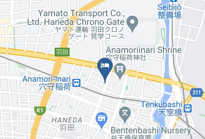 Ota Ward - Business Hotel Baigetsu Maps
