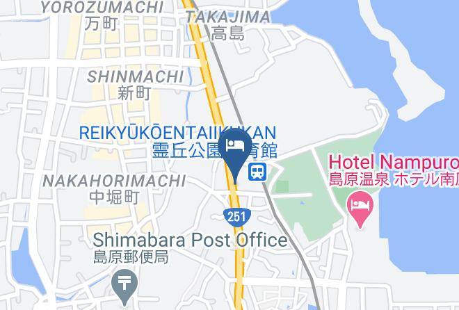 Shimabara City - Business Hotel Chidori Maps