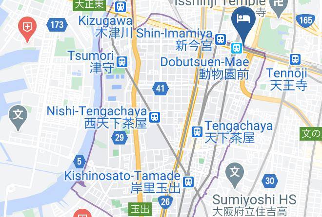 Osaka City Nishinari Ward - Hotel Chuo Selene Maps