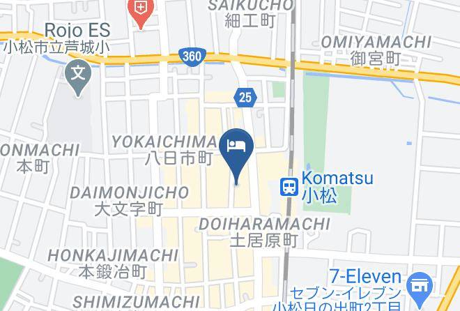 Komatsu City - Business Hotel Daichi Maps