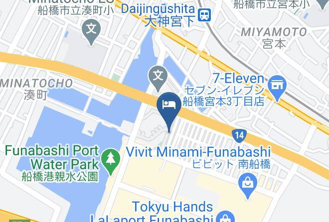 Funabashi City - Business Hotel Diana Maps