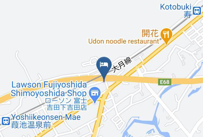 Fujiyoshida City - Business Hotel Fujimi Maps