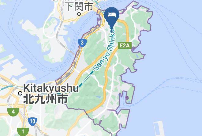 Kitakyushu City Moji Ward - Business Hotel Hayashi Maps