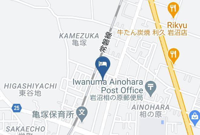 Iwanuma City - Business Hotel Ichitaro Maps