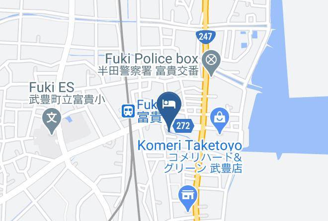 Taketoyo Townchita District - Business Hotel Inabaya Maps