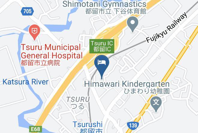 Tsuru City - Business Hotel Inter Fujimoto Maps