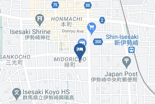 Business Hotel Isesaki Heisei Inn Map