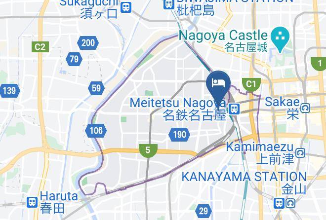 Nagoya City Nakamura Ward - Business Hotel Iwakura Maps