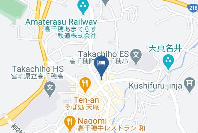 Takachiho Townnishiusuki District - Business Hotel Kanaya Maps