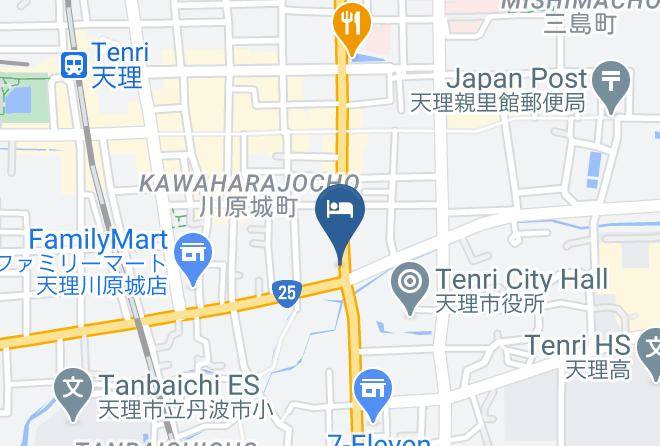 Tenri City - Business Hotel Kiraku So Maps