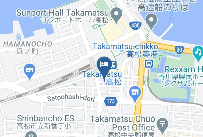 Takamatsu City - Business Hotel Kiyoe Maps