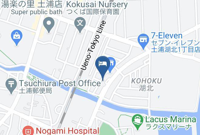 Tsuchiura City - Business Hotel Kohoku Maps