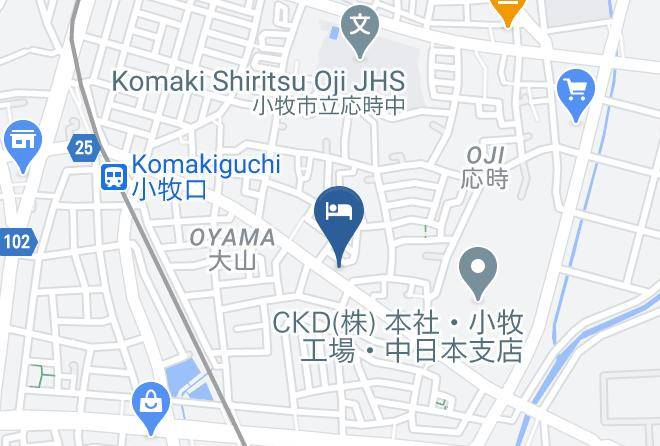 Komaki City - Business Hotel Komaki Maps