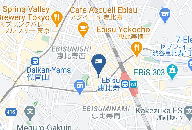 Shibuya Ward - Business Hotel Kyowa Kaikan Maps