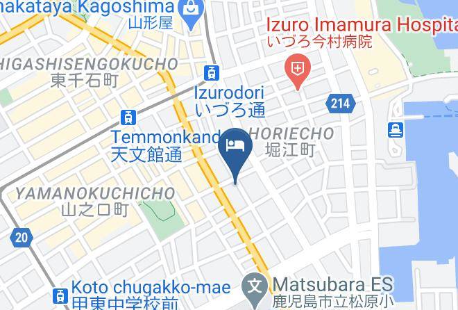 Kagoshima City - Business Hotel Marine Maps