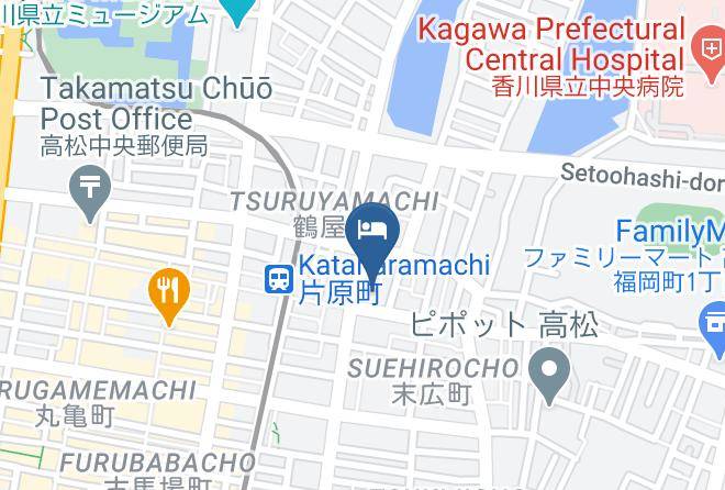 Takamatsu City - Business Hotel Marutomi Maps