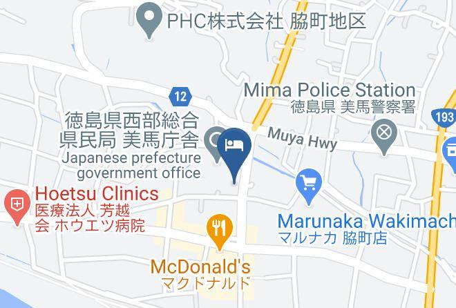 Mima City - Business Hotel Matsuka Maps