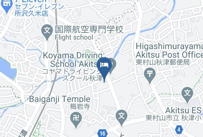Higashimurayama City - Business Hotel Mercury Maps