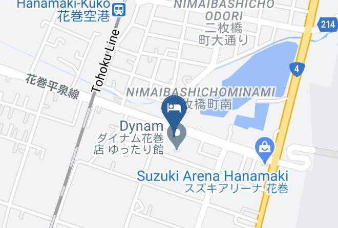 Hanamaki City - Business Hotel Michinoku Maps