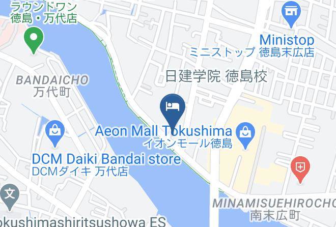 Tokushima City - Business Hotel Minshuku Minato Maps