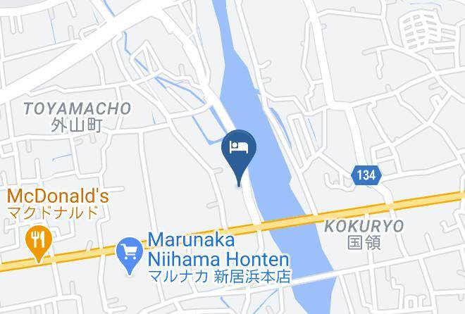 Niihama City - Business Hotel Misora Maps