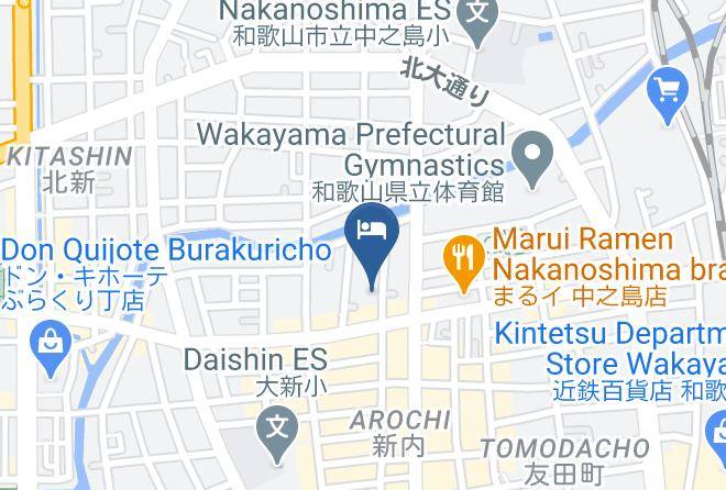 Wakayama City - Business Hotel Miyama Maps