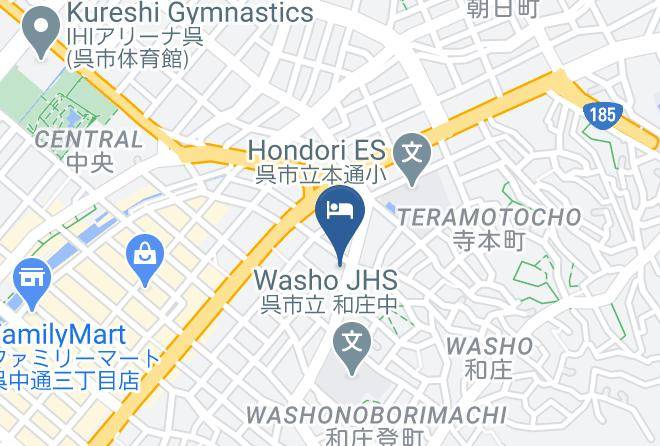 Kure City - Business Hotel Nakamura Maps