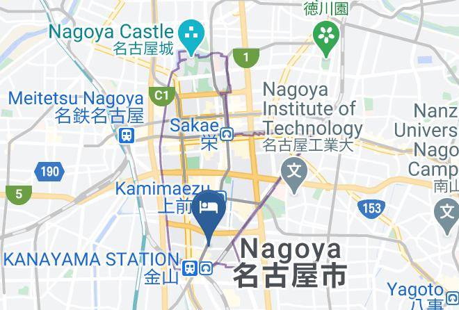 Nagoya City Naka Ward - Business Hotel Nakayama Maps