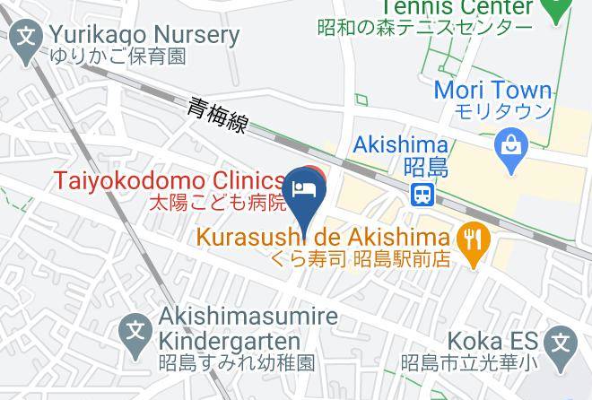 Akishima City - Business Hotel Oak Akishima Maps