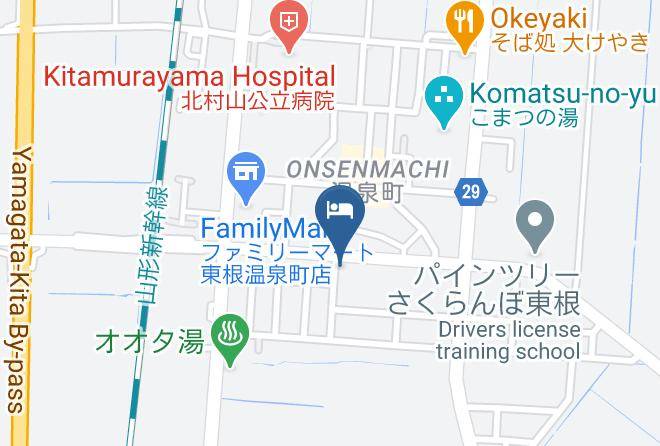 Higashine City - Business Hotel Okazawa Maps