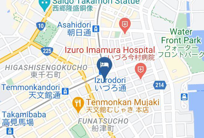 Kagoshima City - Business Hotel Oriental Izuro Maps