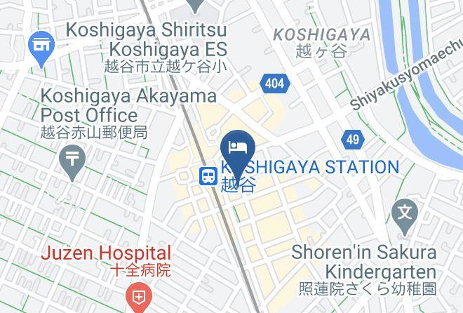 Koshigaya City - Business Hotel Raicho Maps
