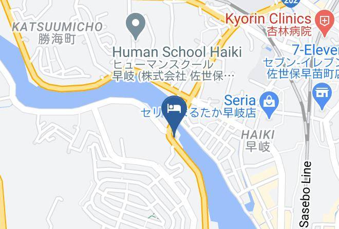Sasebo City - Business Hotel Ryokan Shioneso Maps