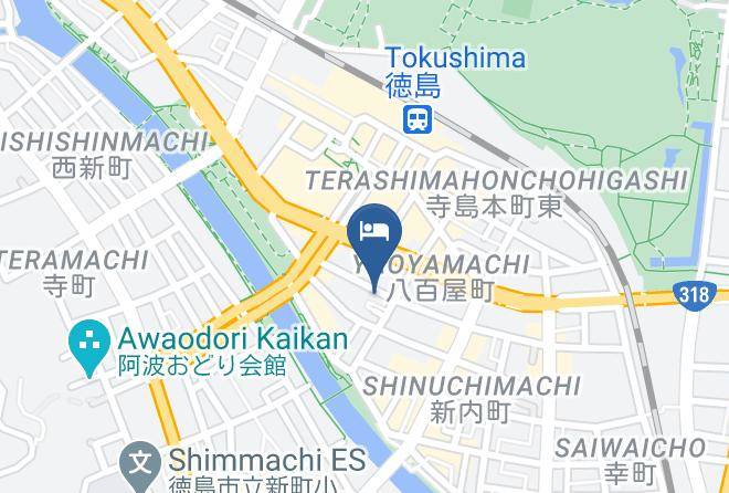 Tokushima City - Business Hotel Seifuso Maps