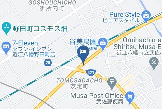 Omihachiman City - Business Hotel Shell Maps