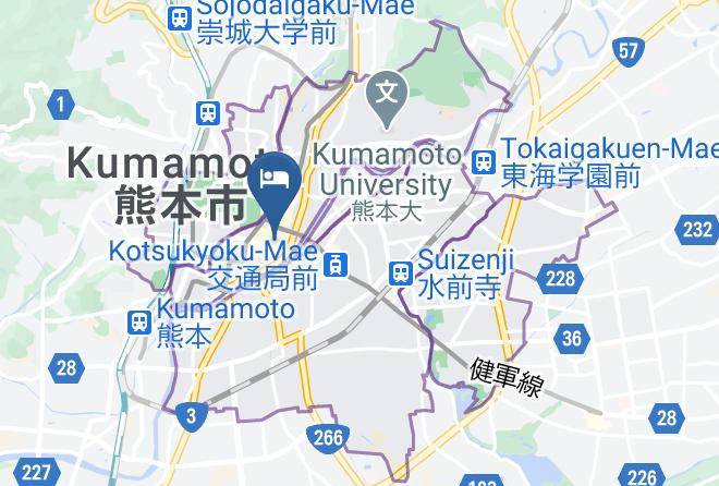 Kumamoto City Chuo Ward - Business Hotel Shuttle Maps