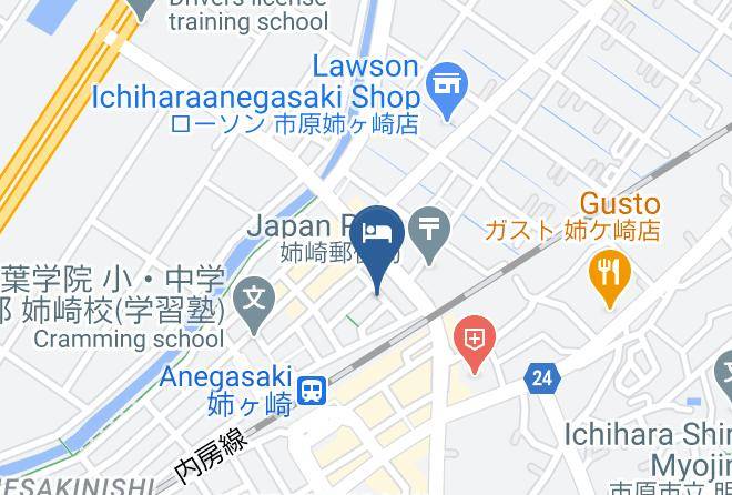 Ichihara City - Business Hotel Social Anegasaki Maps