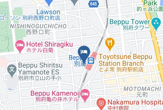 Beppu City - Business Hotel Star Maps