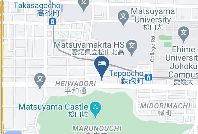 Matsuyama City - Business Hotel Sun Garden Matsuyama Maps