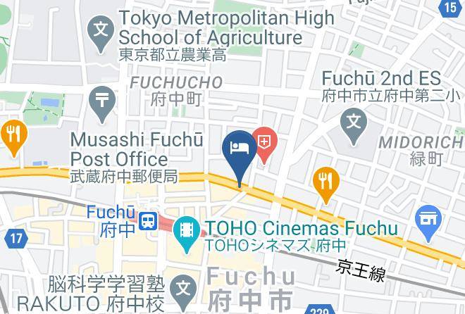 Fuchu City - Hotel Sunlight Annex Maps