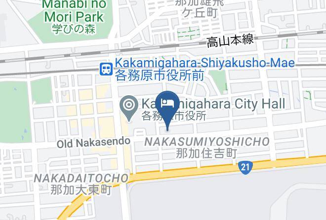 Kakamigahara City - Business Hotel Swallow Maps