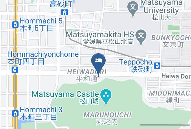 Matsuyama City - Business Hotel Taihei Annex Maps
